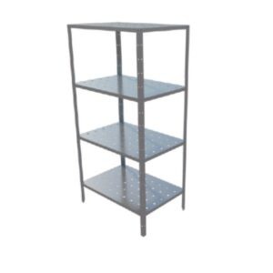 ANAQUEL DE CUATRO NIVELES PERFORADO DE 0.90X0.60X1.80 MTS MOD. AP-90-4N60