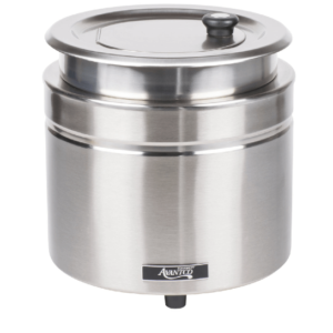 CALENTADOR REDONDO DE ACERO INOX 120V, 800W AVANTCO W800